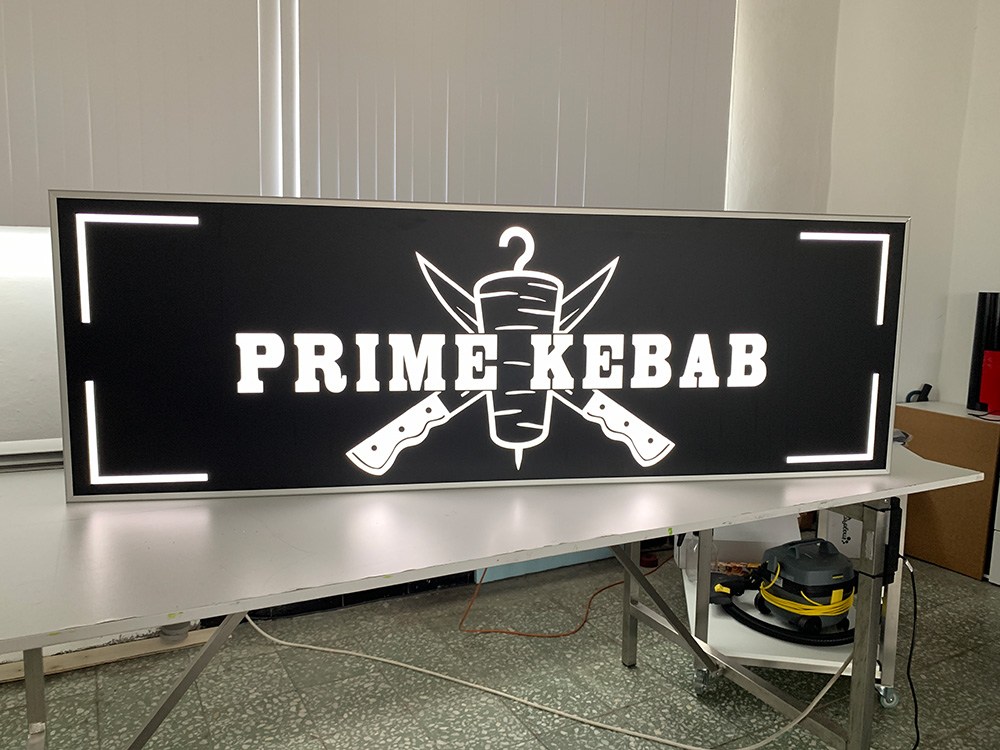 Lord Reklama - Prime Kebab - svetelný panel