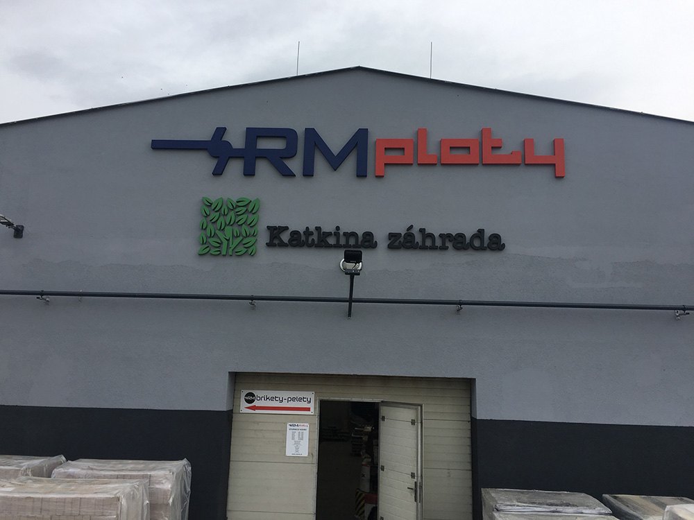 Lord Reklama - RM ploty / Katkina záhrada - 3D-nápis