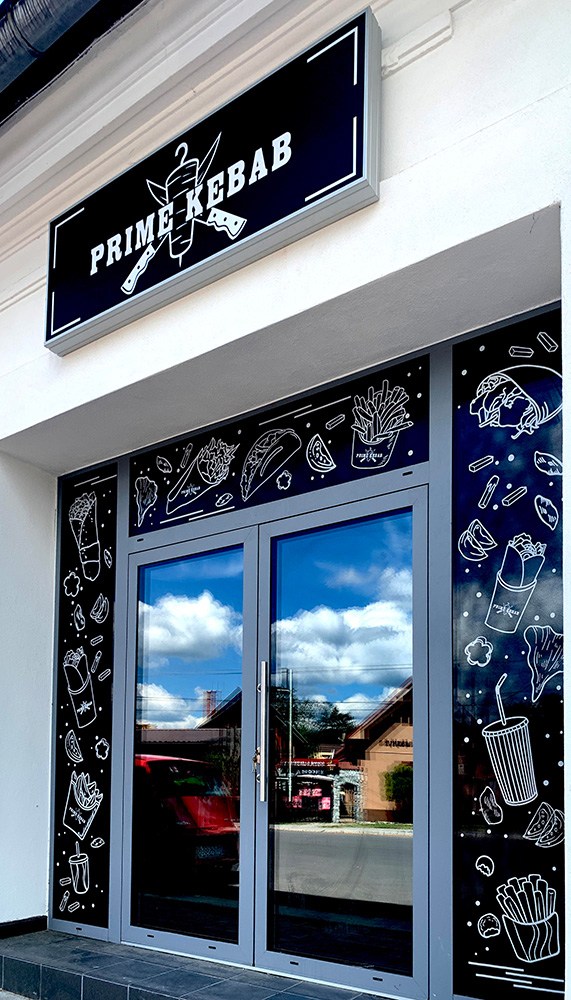 Lord Reklama - Prime Kebab - svetelný panel