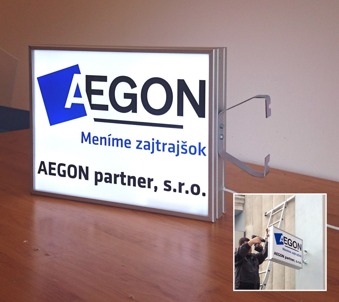 Lord Reklama - Aegon - svetelný panel